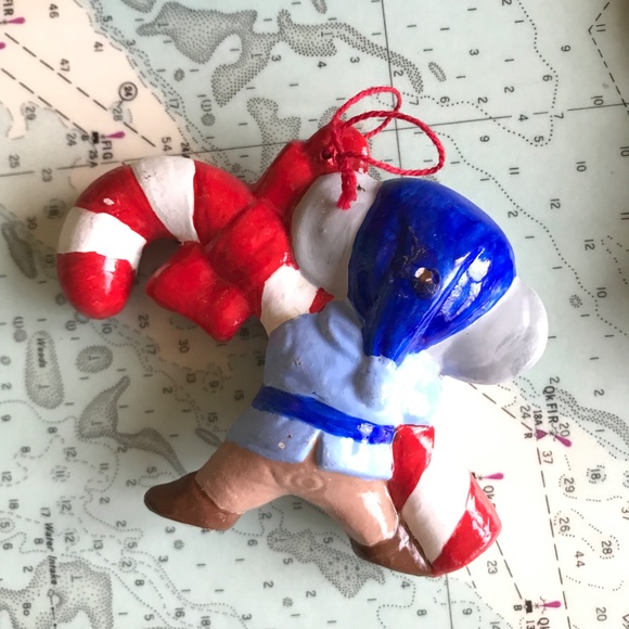 Vintage Hand Painted Ceramic Mouse and Raccoon Ornaments - Picture 5 of 9